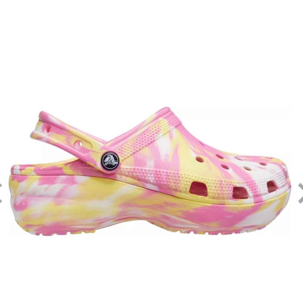 platform clog croc